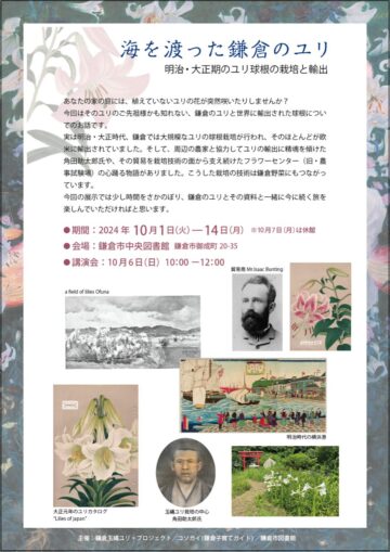 中央図書館ユリ資料展チラシ